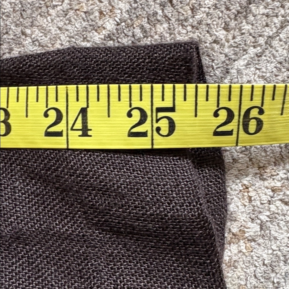 Lafayette 148 women’s size 8 Wide-Leg Linen Pants - chocolate brown - lined - Picture 6 of 6